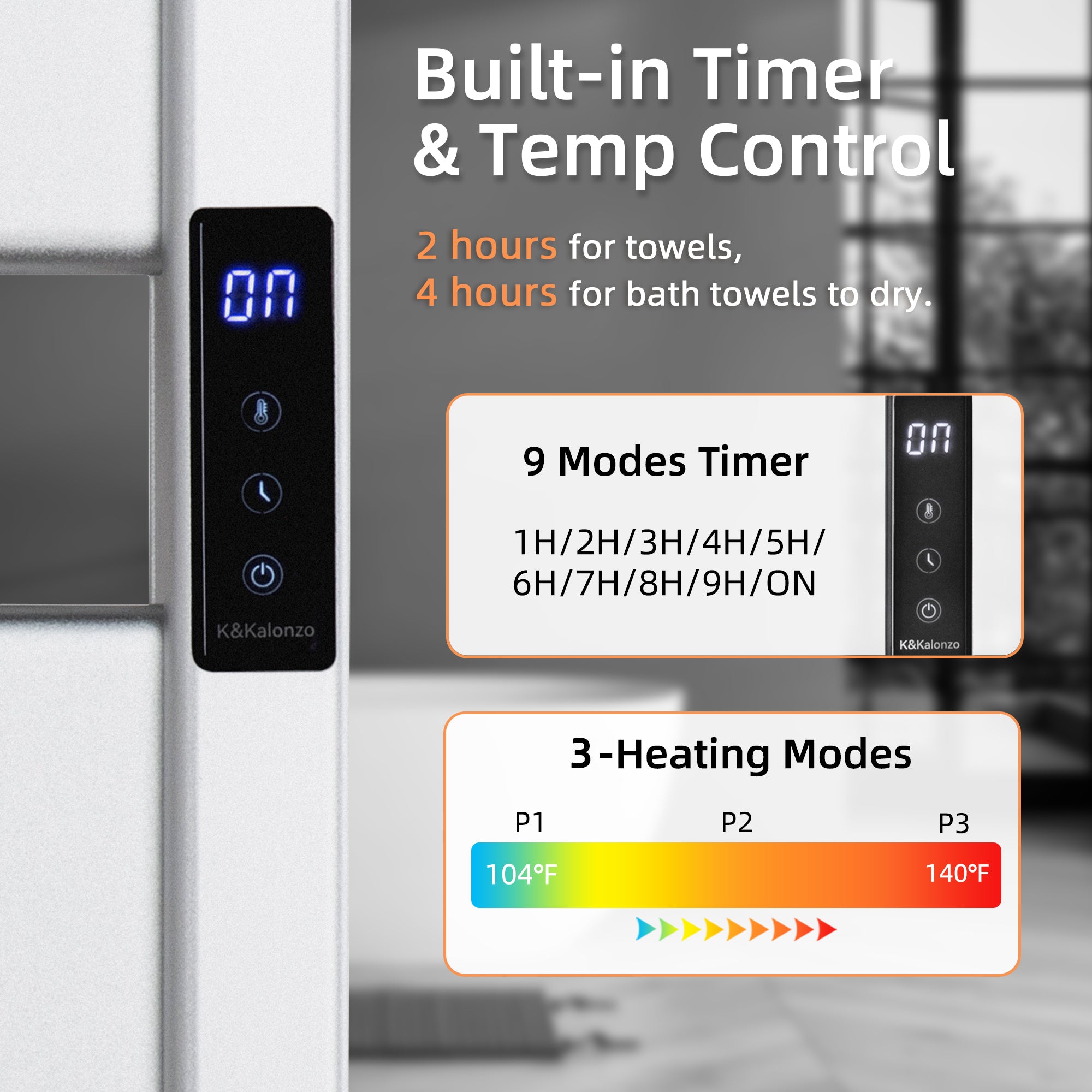 K&KALONZO Electric Towel Warmer KZ-H