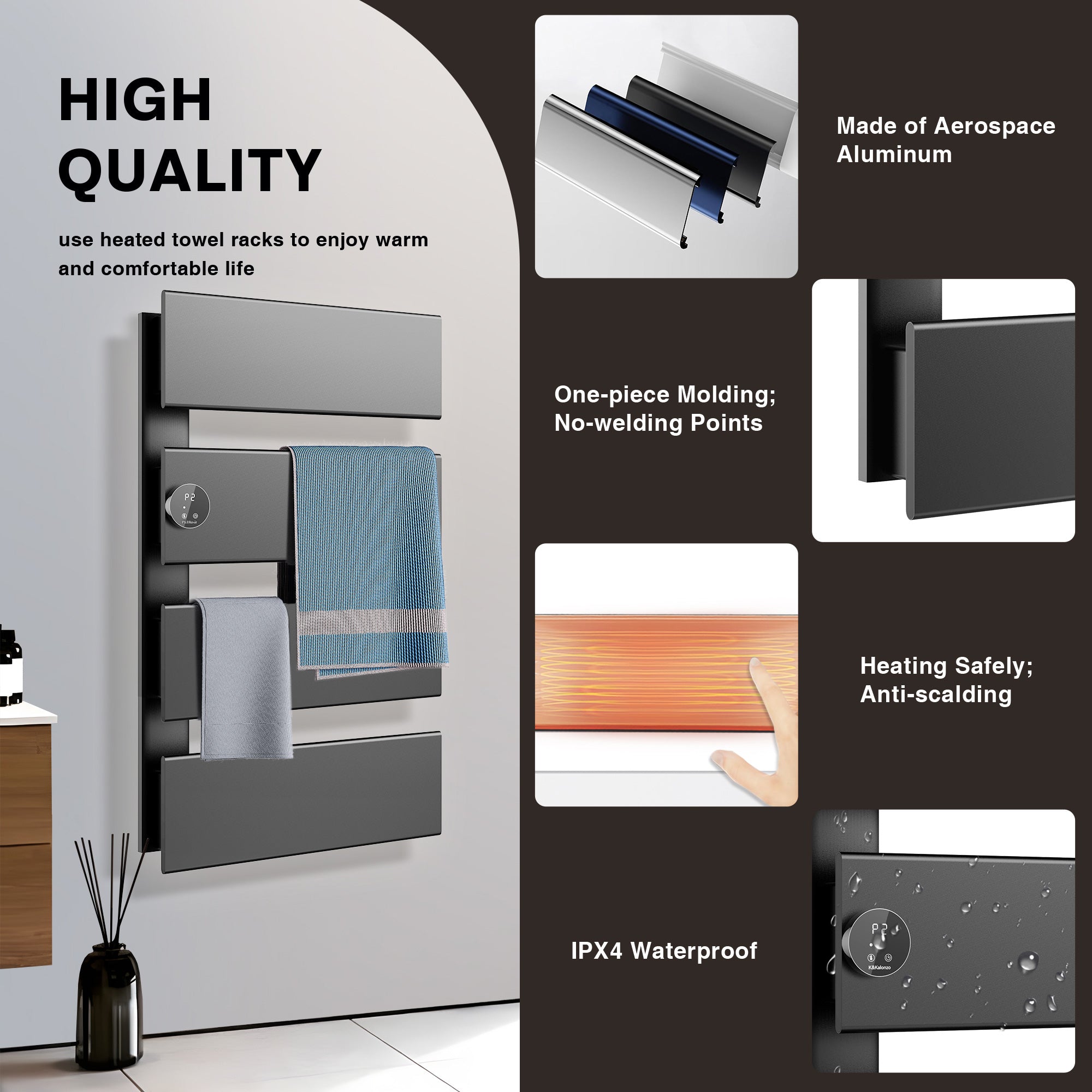 K&KALONZO Electric Towel Warmer KZ-K