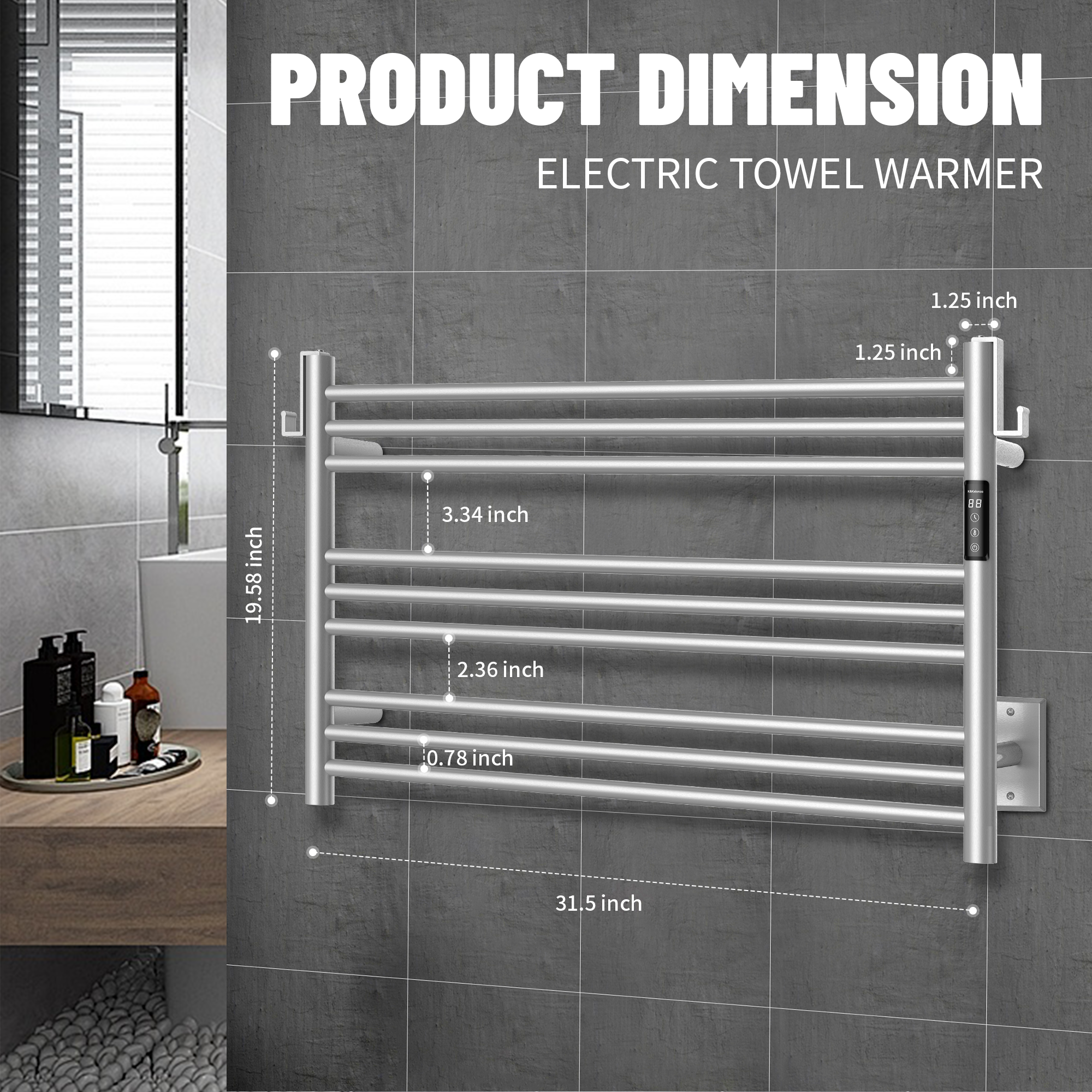 K&KALONZO Electric Towel Warmer KZ-EL13