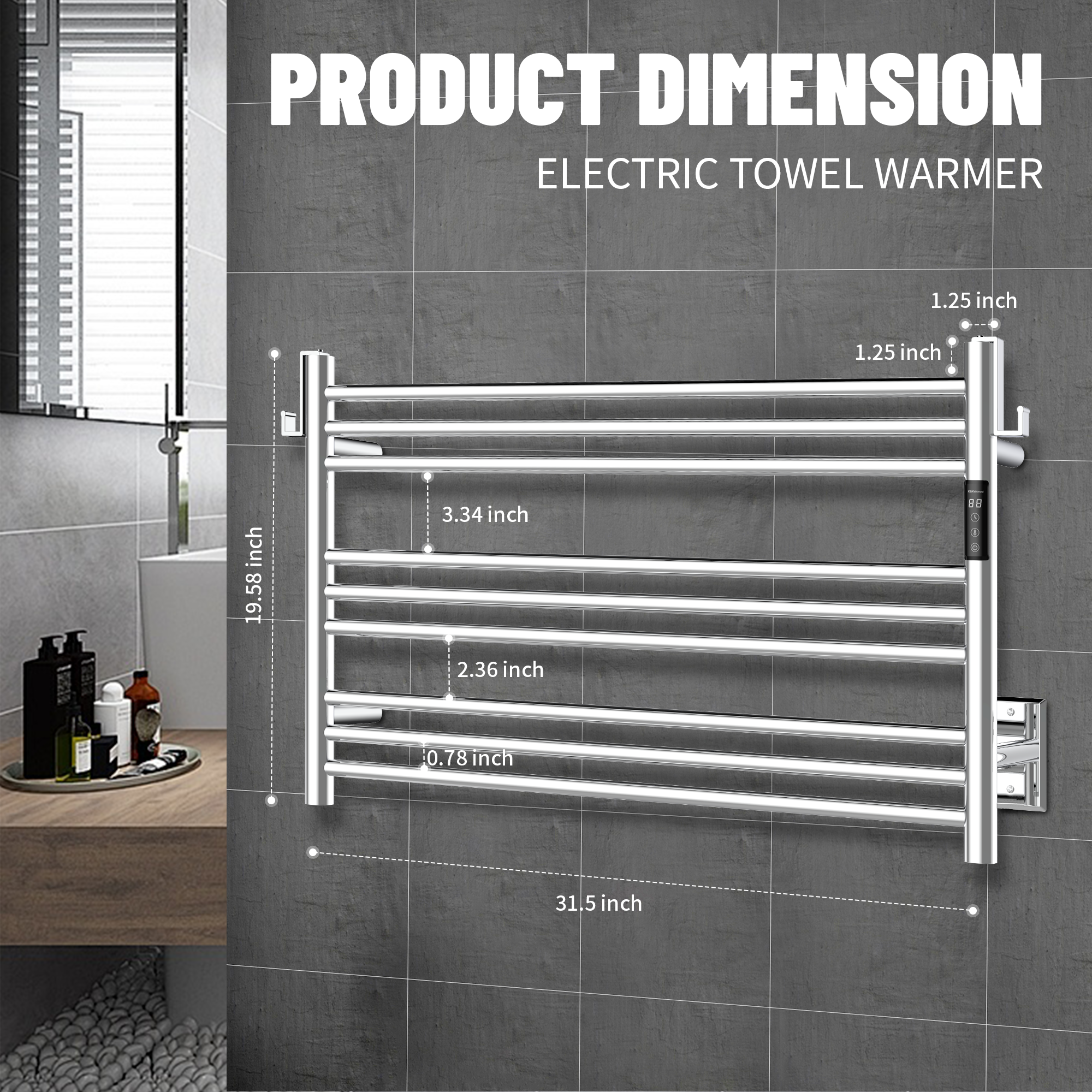 K&KALONZO Electric Towel Warmer KZ-EL13