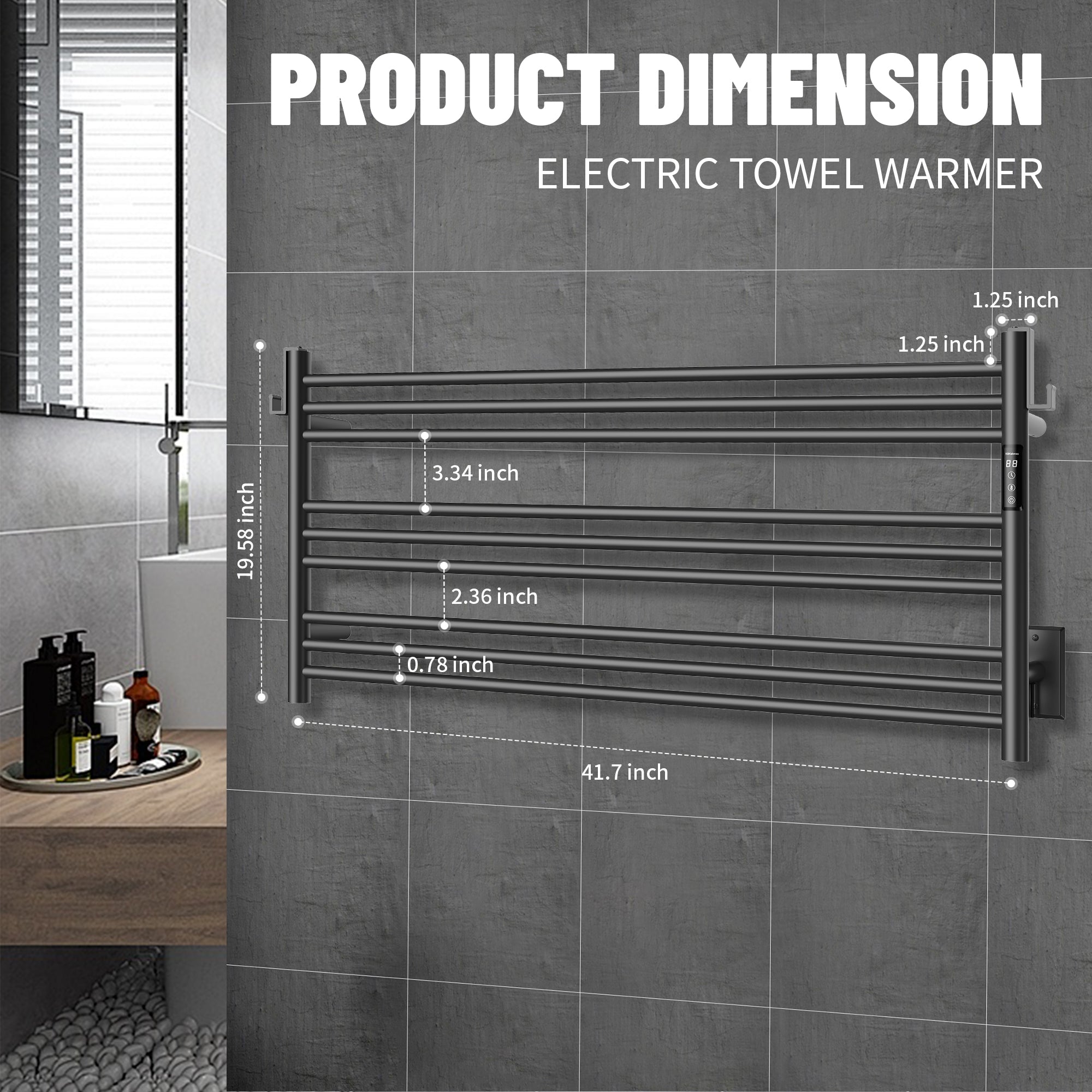 K&KALONZO Electric Towel Warmer KZ-EL13