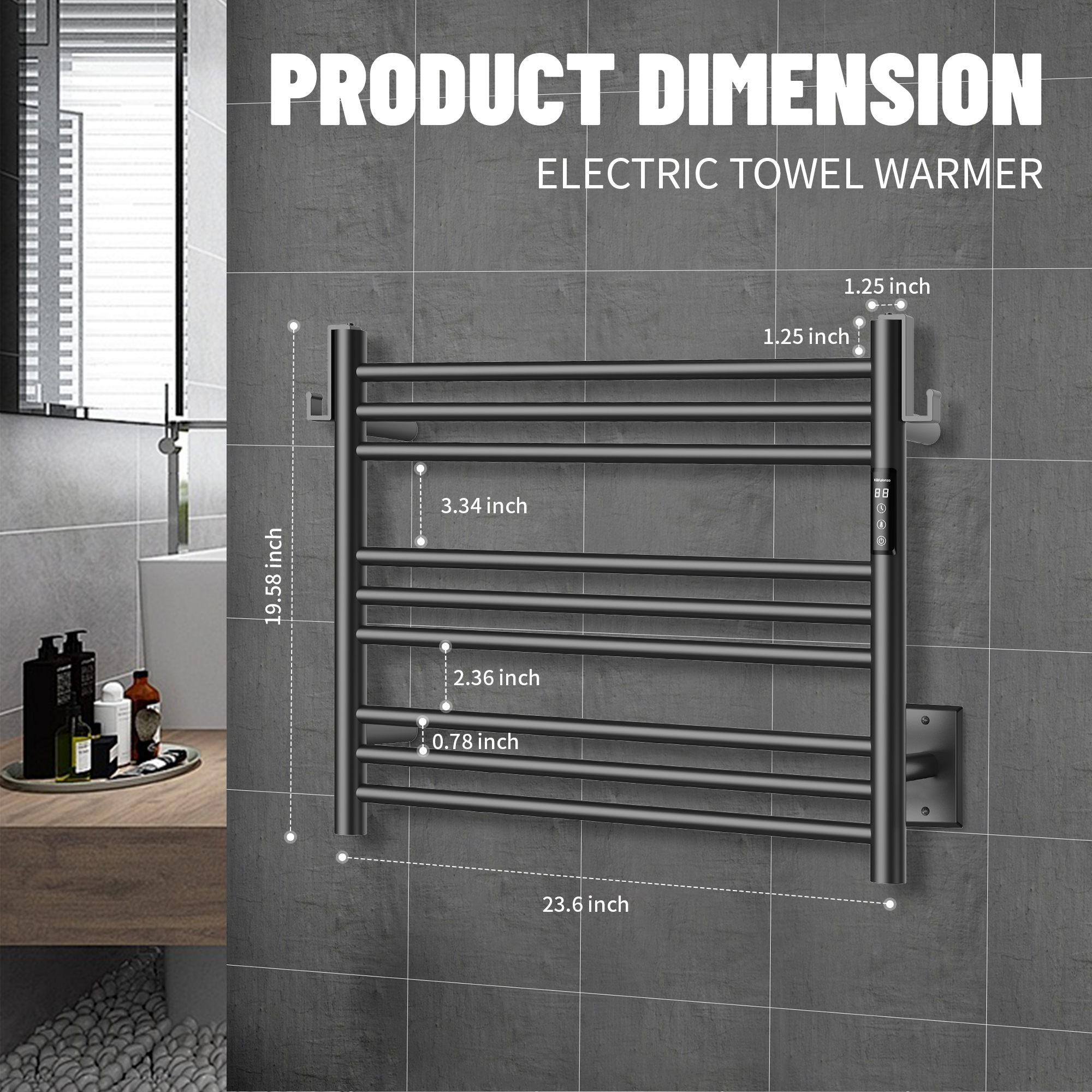 K&KALONZO Electric Towel Warmer KZ-EL13