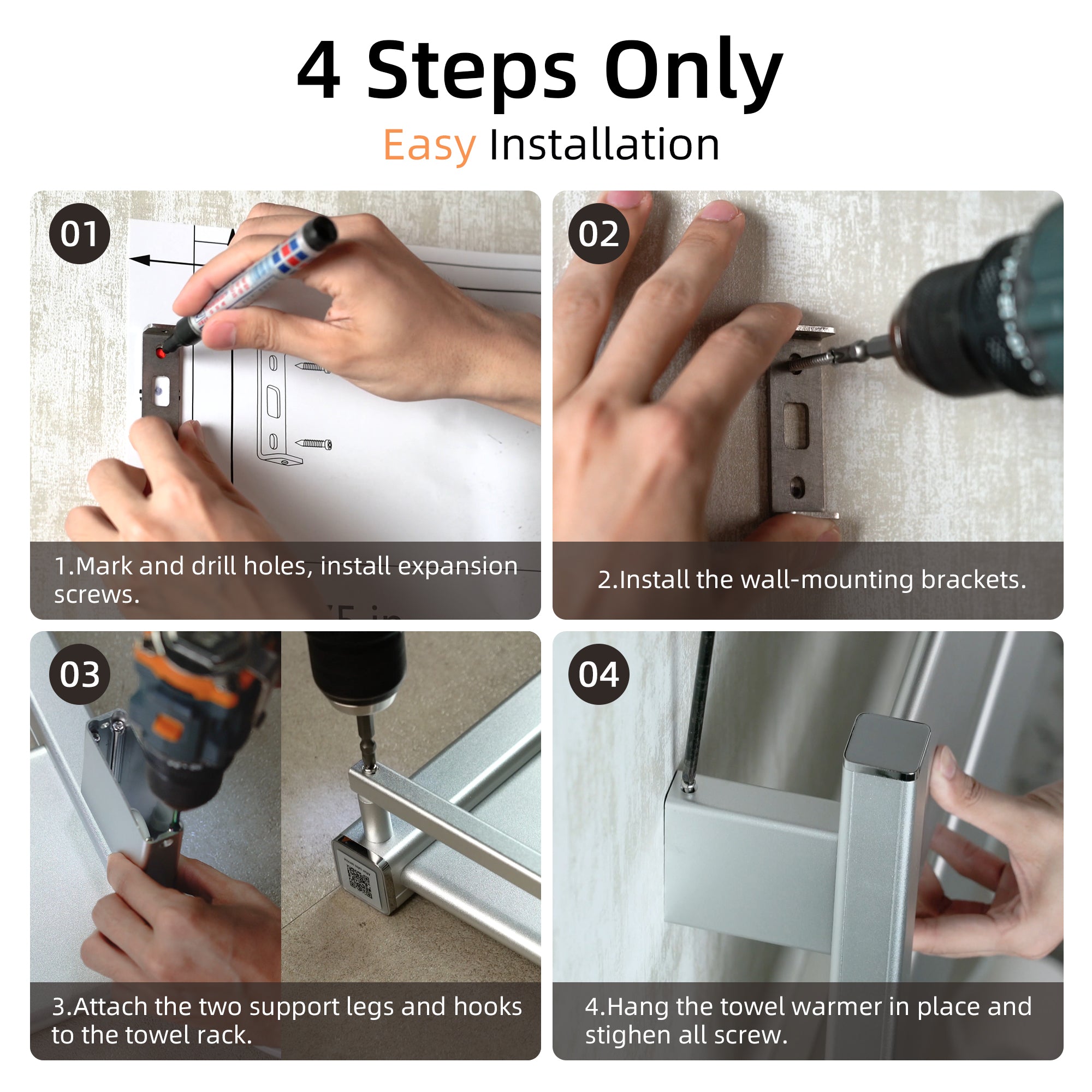 K&KALONZO Electric Towel Warmer KZ-H