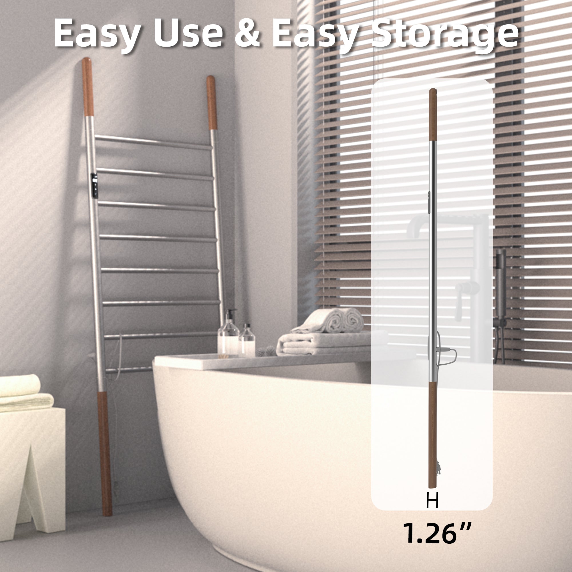 P&Dlusir Freestanding Electric Towel Warmer PD-EG08-8