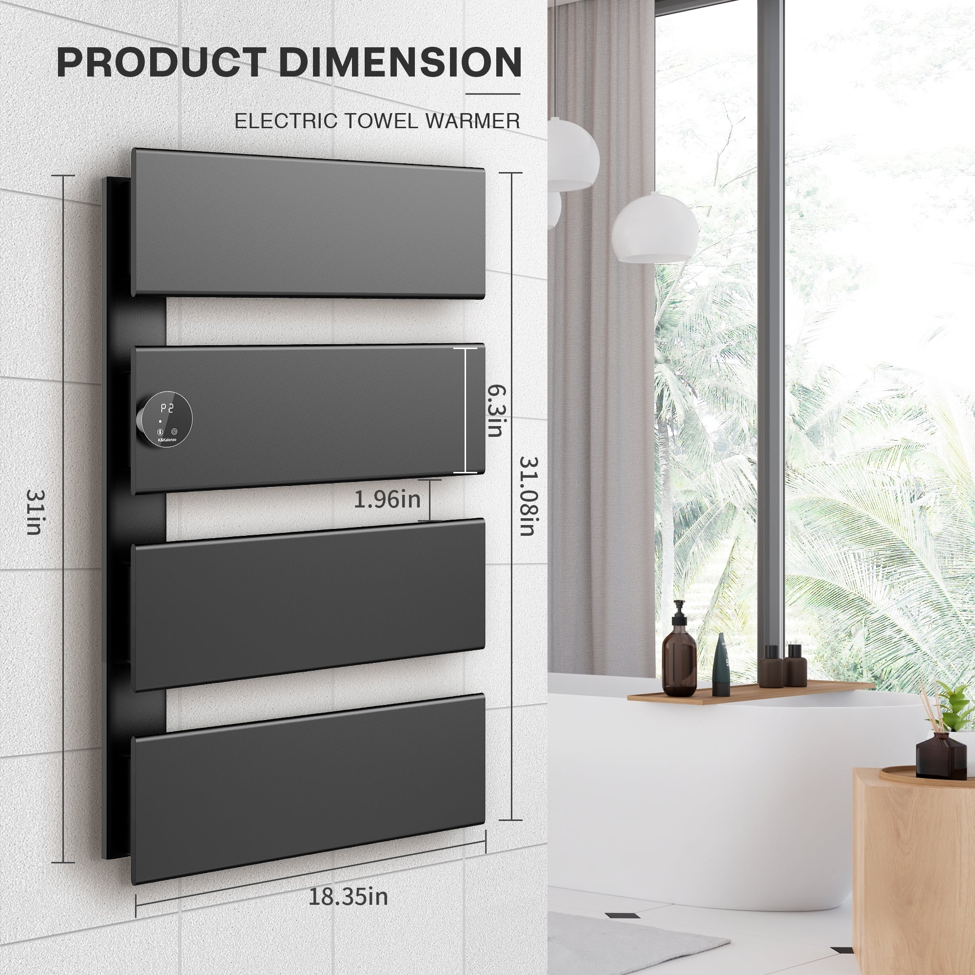 K&KALONZO Electric Towel Warmer KZ-K