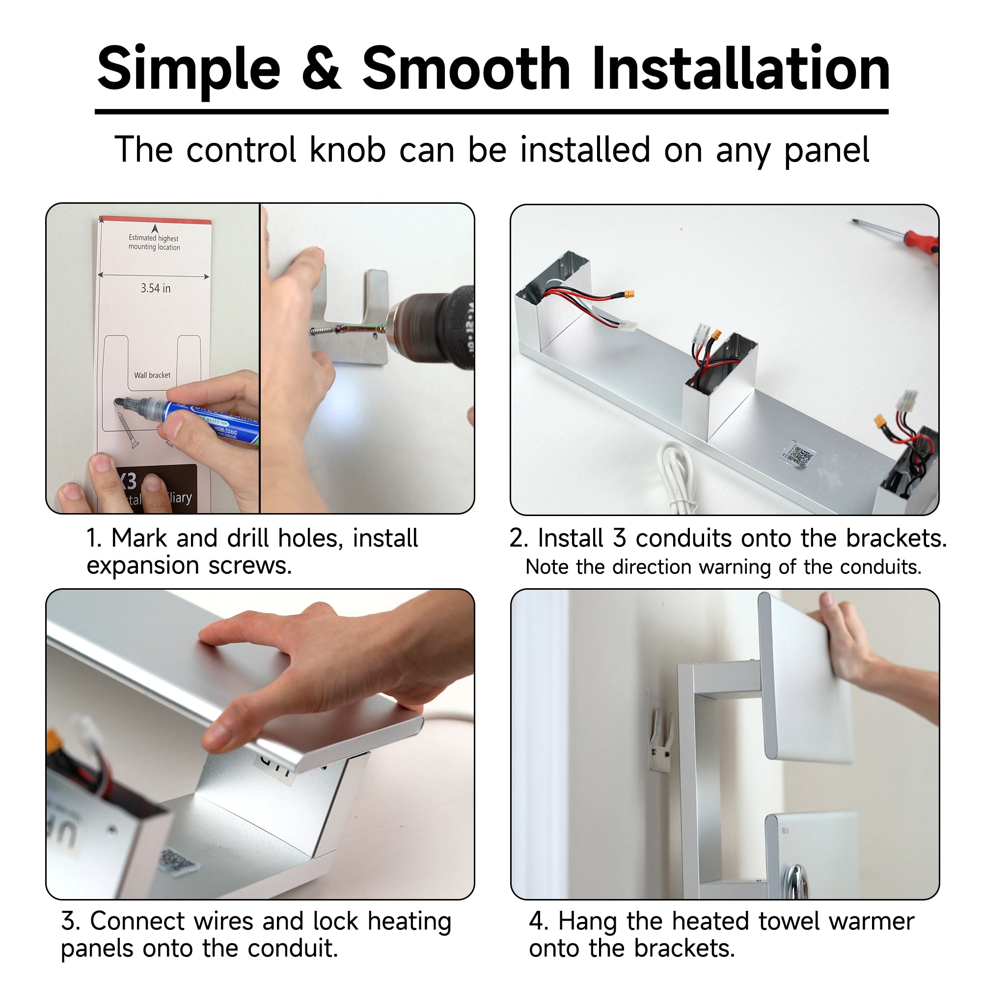 P&Dlusir Electric Towel Rack PD-X