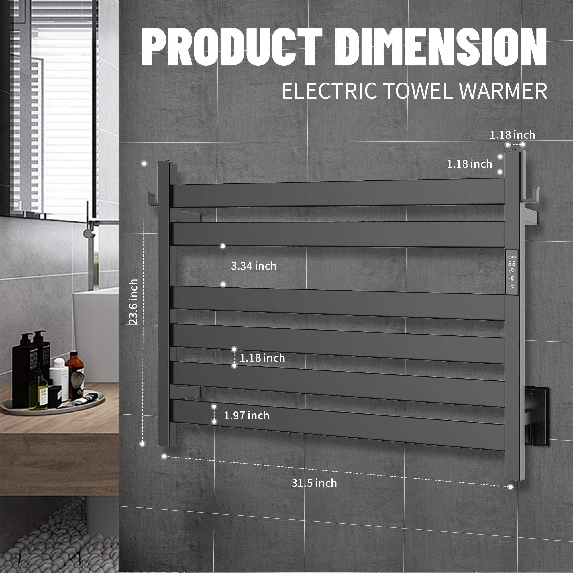 K&KALONZO Electric Towel Warmer KZ-EL18