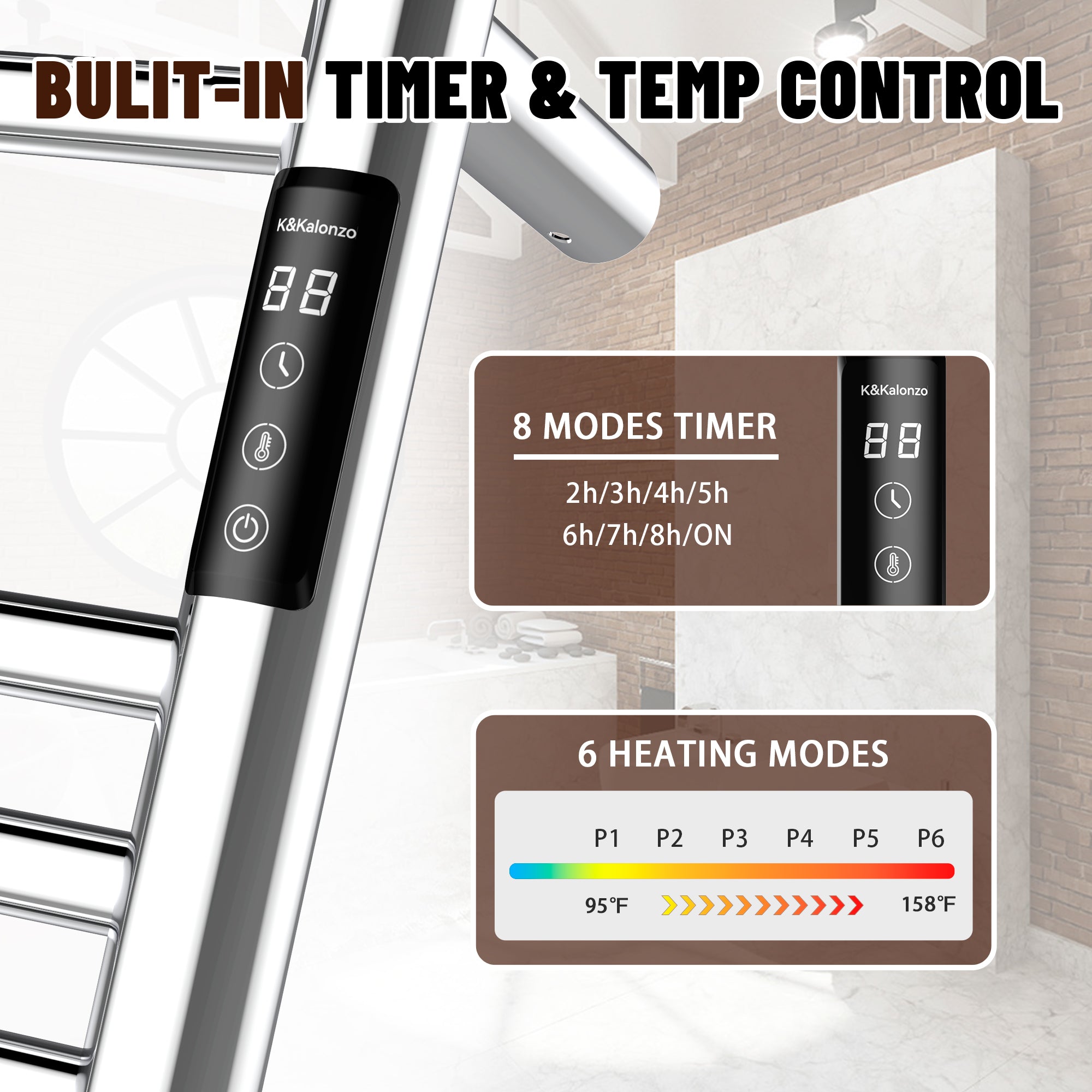 K&KALONZO Electric Towel Warmer KZ-EL13