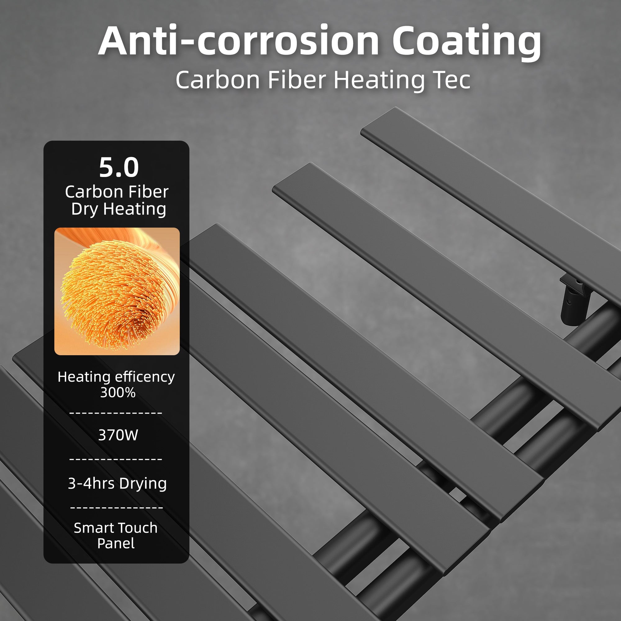 P&Dlusir Electric Towel Rack PD-M205