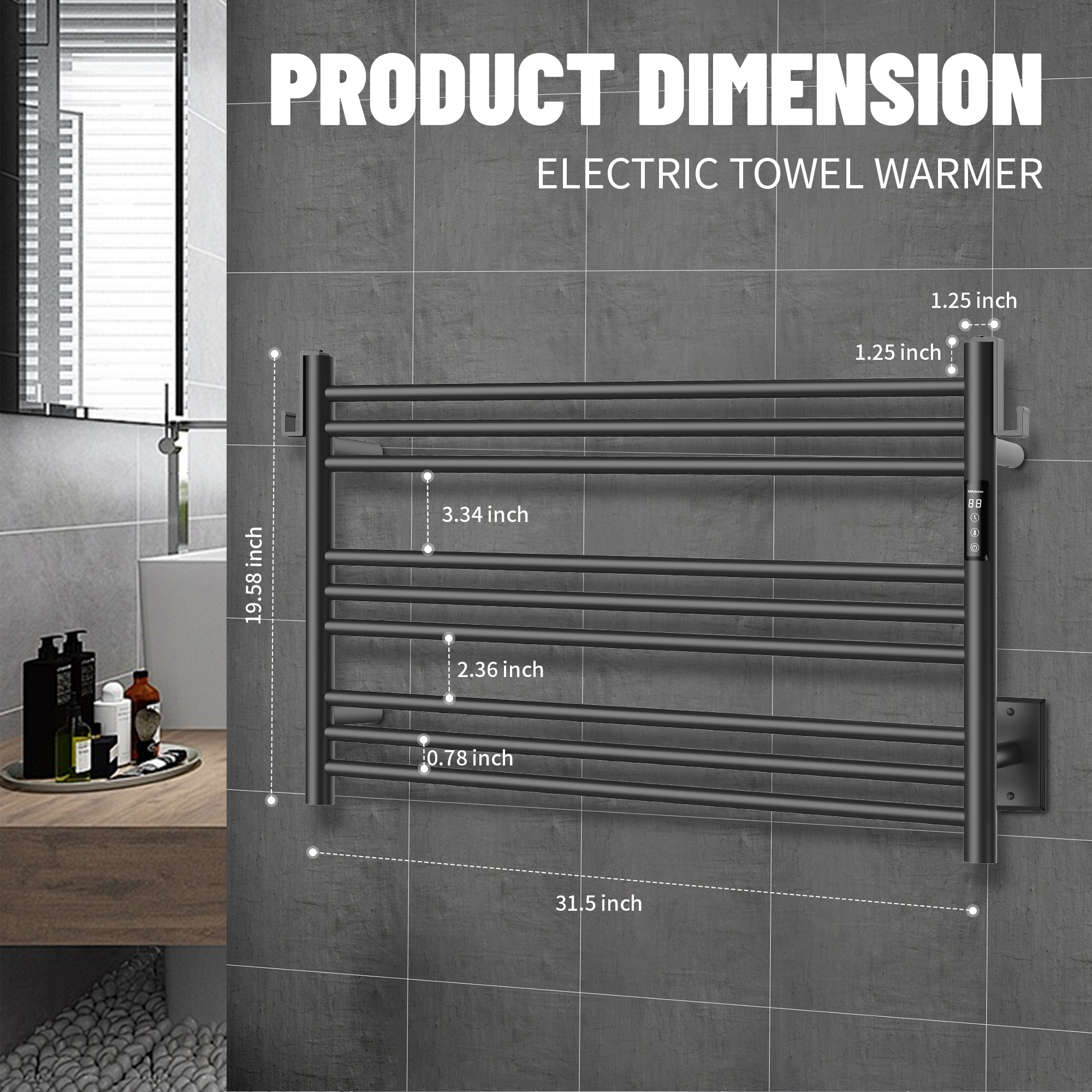 K&KALONZO Electric Towel Warmer KZ-EL13