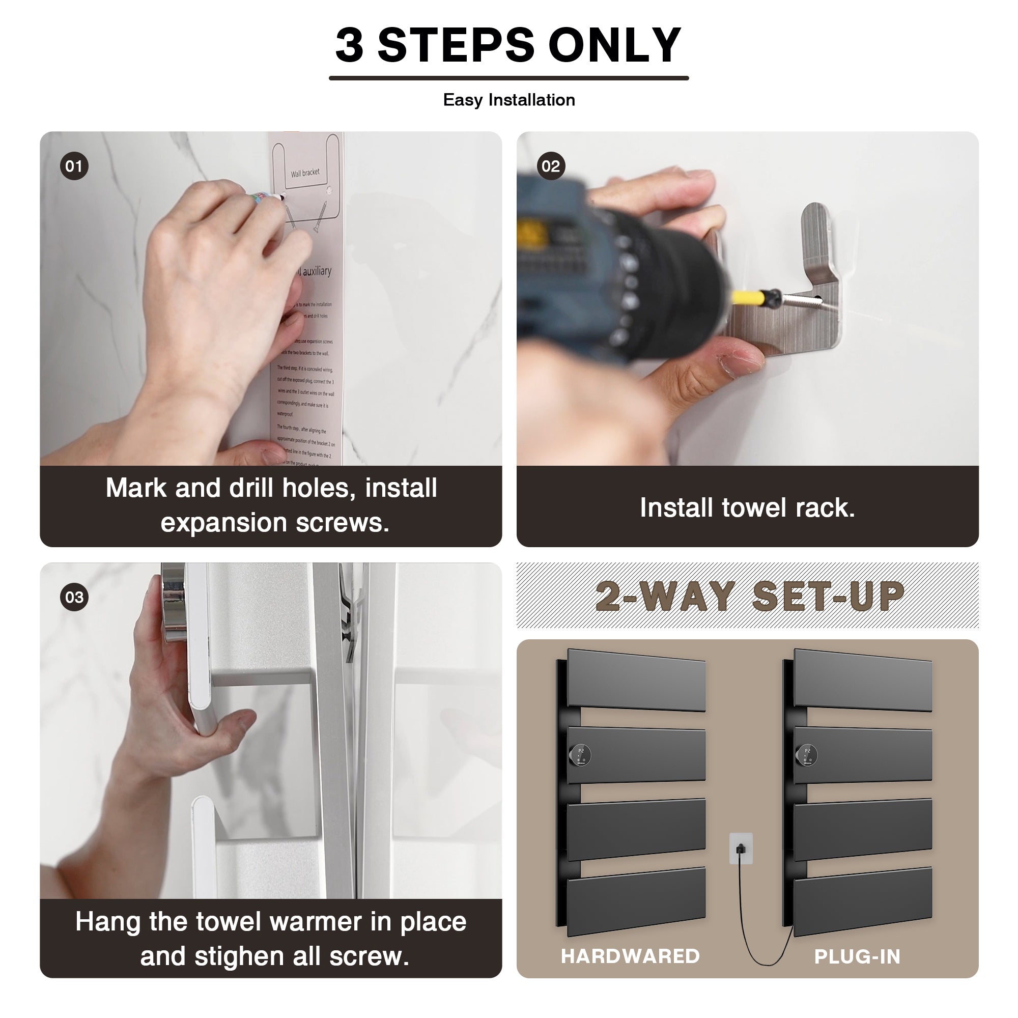 K&KALONZO Electric Towel Warmer KZ-K