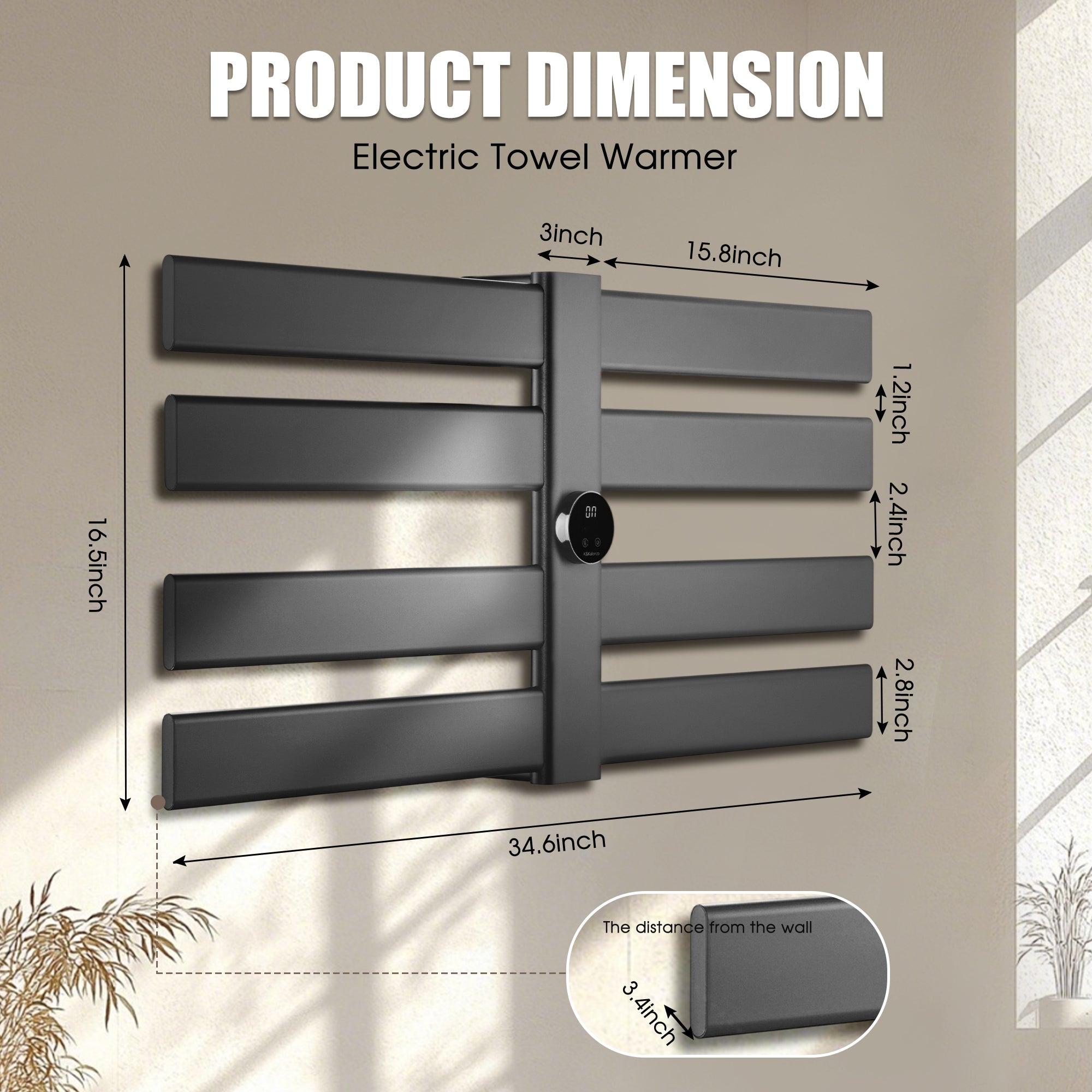 K&KALONZO Electric Towel Warmer KZ-Q