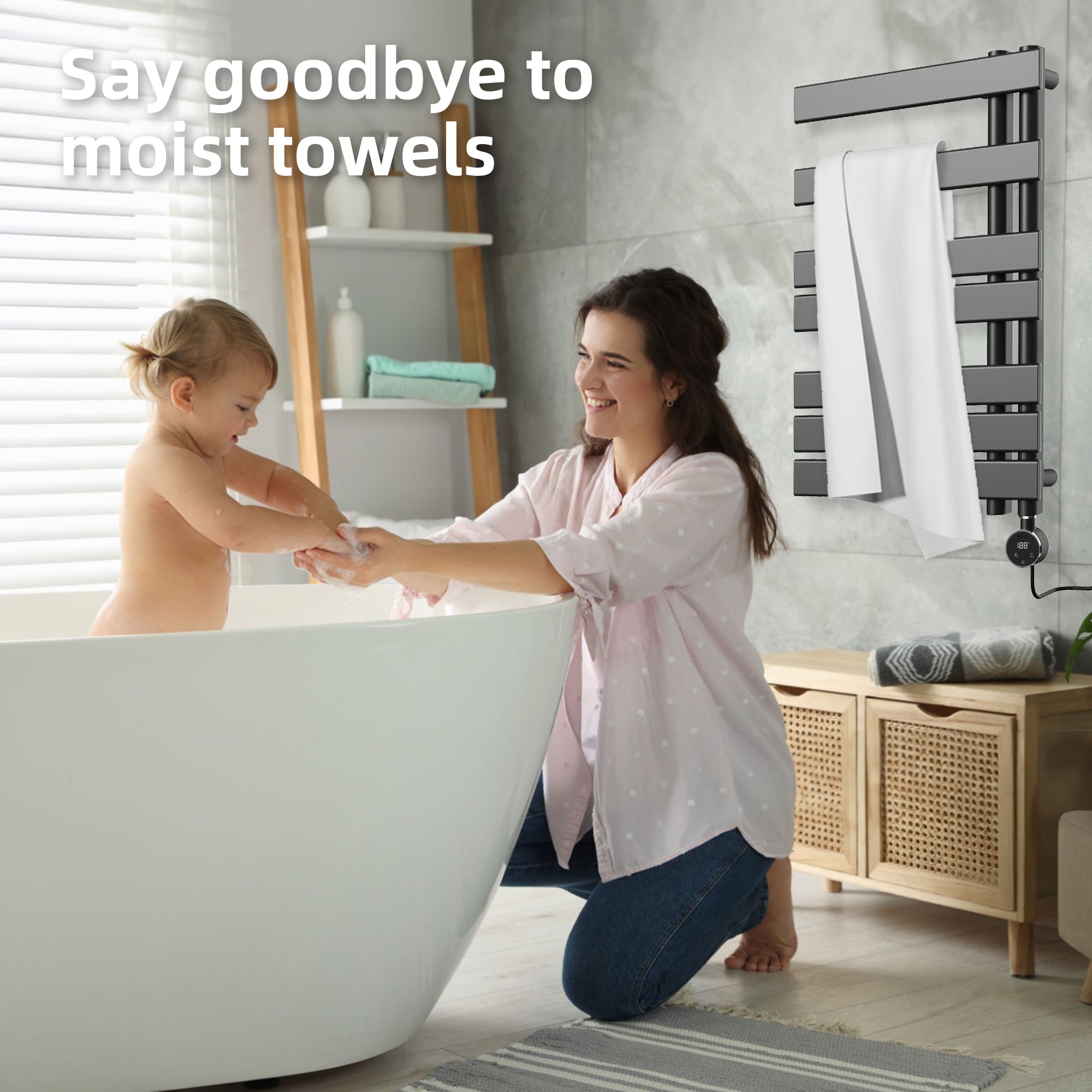 P&Dlusir Electric Towel Rack PD-M205